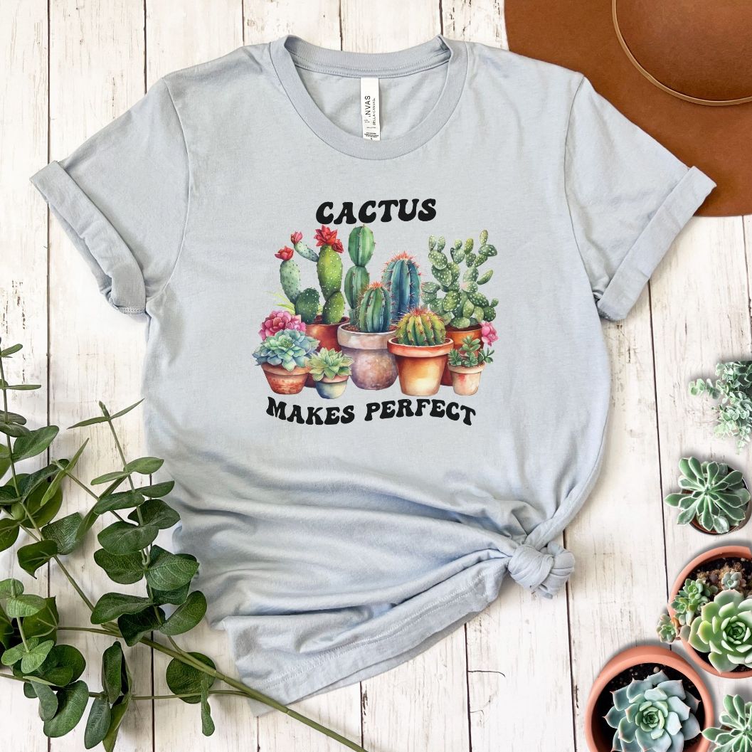"Cactus Makes Perfect" Short Sleeve Tee