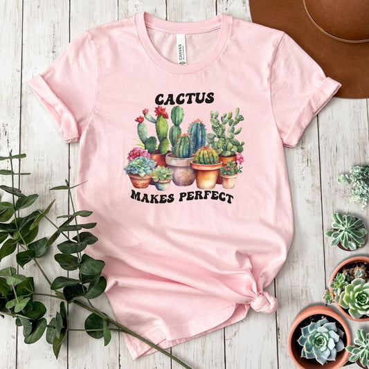 "Cactus Makes Perfect" Short Sleeve Tee